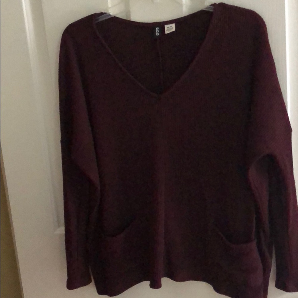 Burgundy sweater